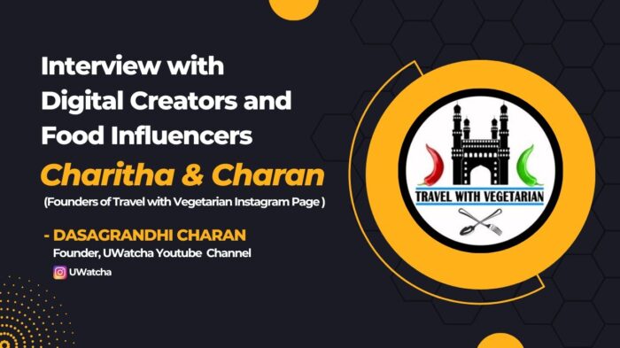 Interview with Digital Creators- Charitha & Charan, The "Travel with Vegetarian" Instagram Page.