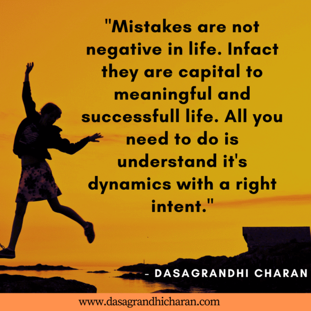 Mistakes are not negative, they are capital