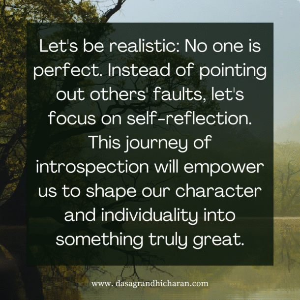 Be realistic