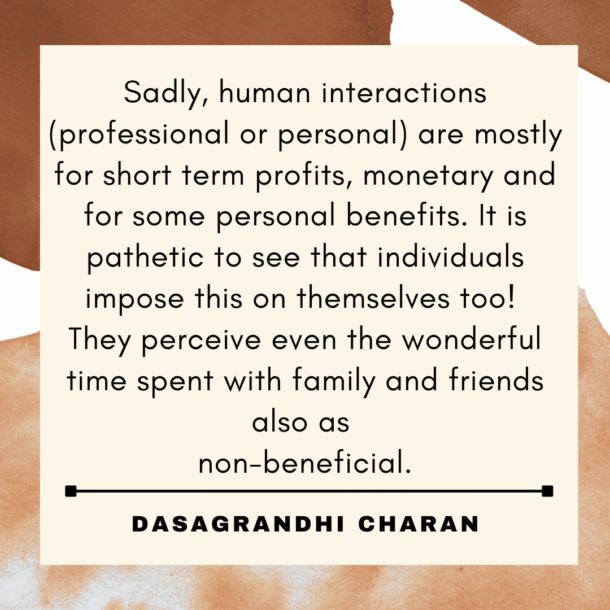 Human interactions are mostly monetary, even family time